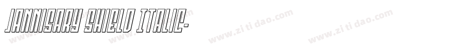Jannisary Shield Italic字体转换